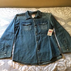 Levi’s western denim women shirt